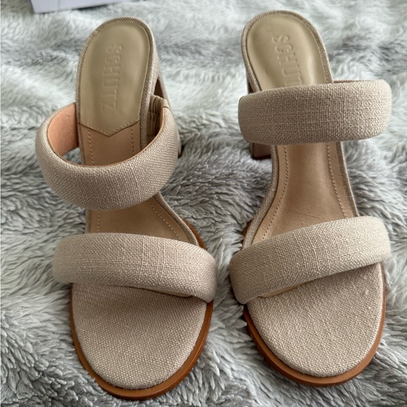 Schutz Mully Fabric Sandal - Picture 3 of 5